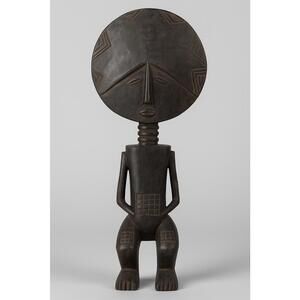 African Tribal Fertility Statue – Hand Carved – Ashanti Akuaba Style